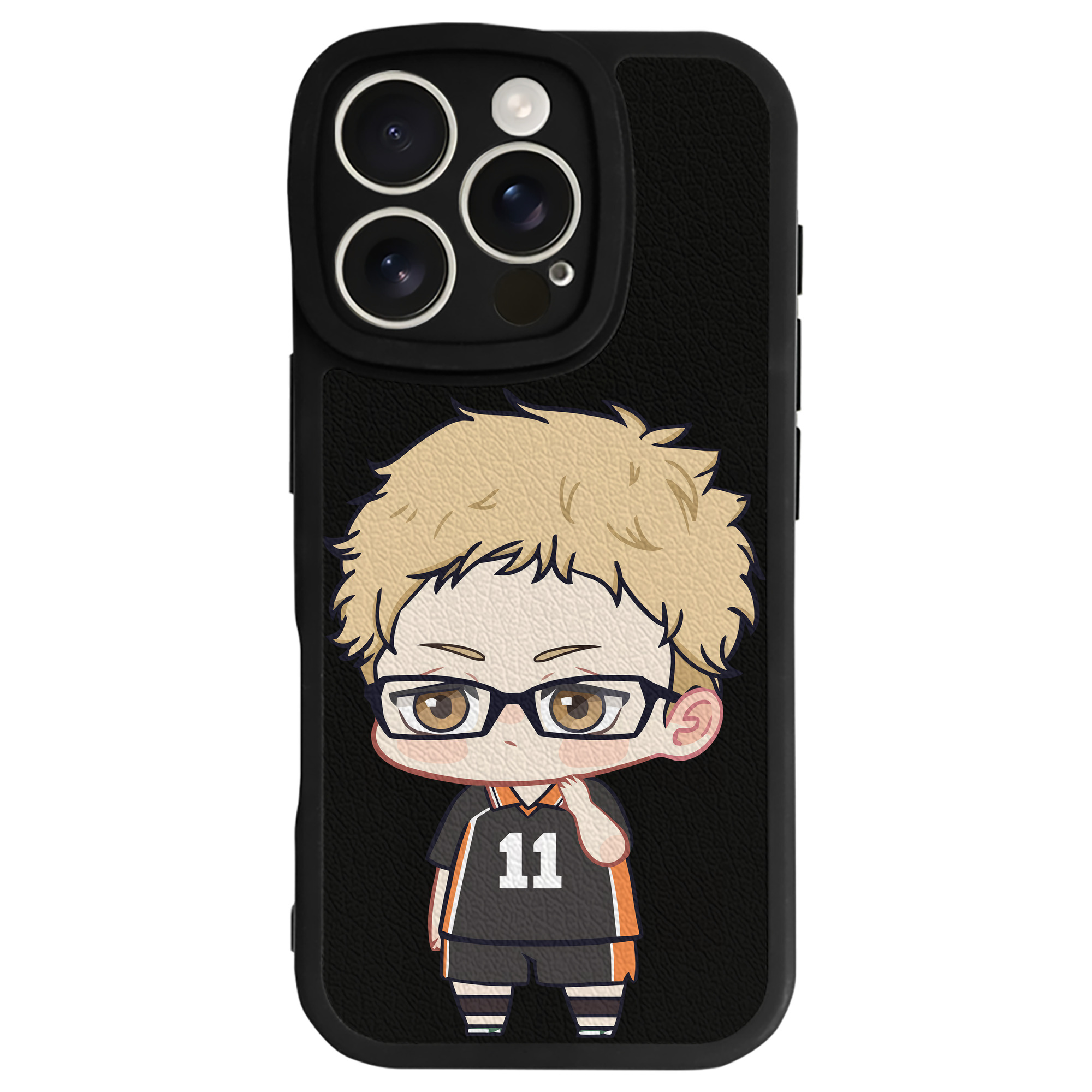 （画像用） ハイキュー!! Haikyu!! 【iPhone 16シリーズ対応】シリコンスマホケース（レザー調） 材質：シリコン